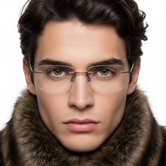 bs2012-0903_brown_invisible_metal_glasses_model