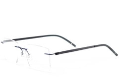 Invisible Blue Metal Glasses #BS2012-0910