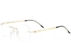 Invisible Golden Metal Glasses #BS2012-0922