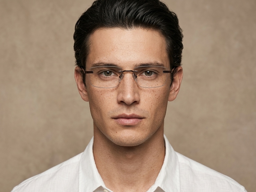 BS2012-0935_Brown_Invisible_Metal_Glasses-tryon_male