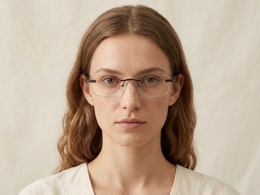 BS2012-0943_Brown_Invisible_Metal_Glasses_corner-tryon_female