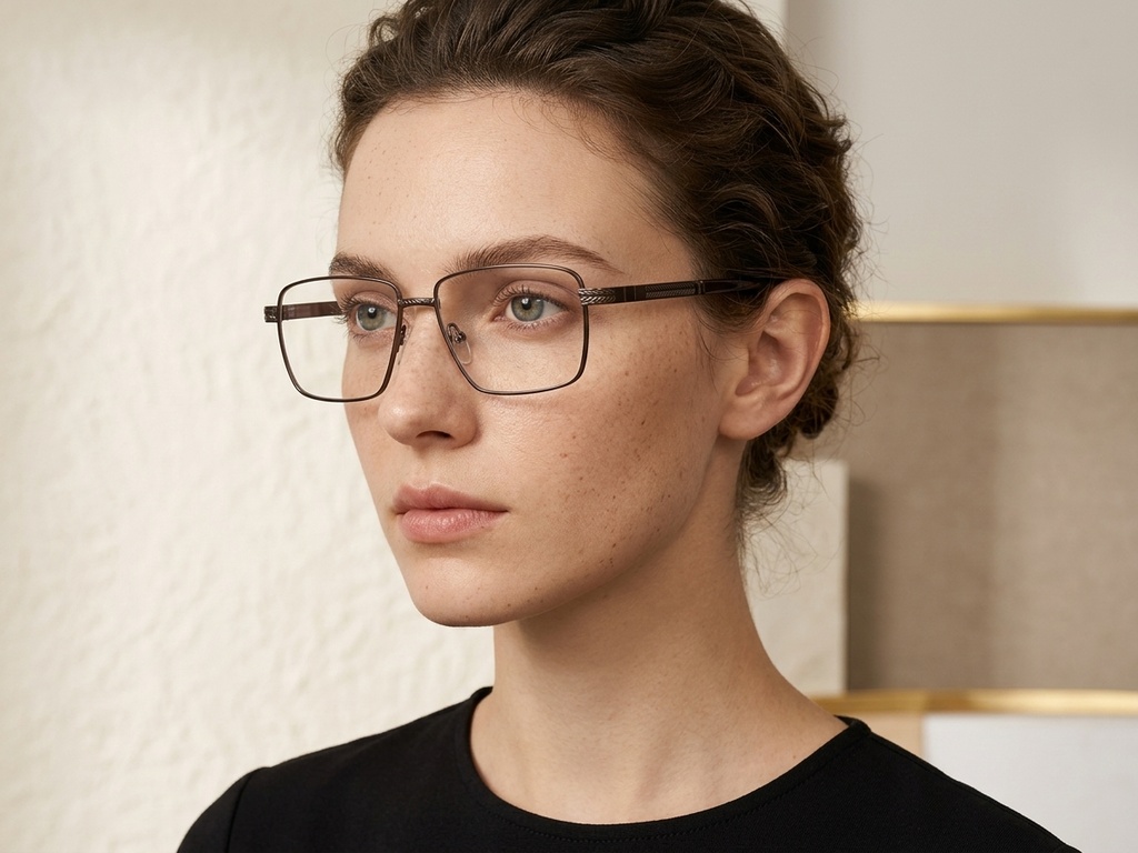 BS2012-0948_Brown_Rectangular_Metal_Glasses_corner-tryon_female