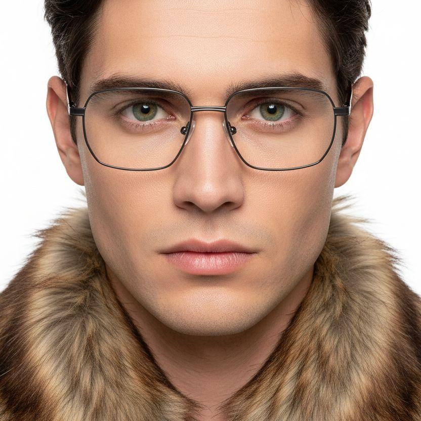 bs2012-0953_brown_rectangular_metal_glasses_model