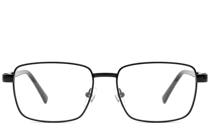 BS2012-0956_Black_Rectangular_Metal_Glasses_corner-front