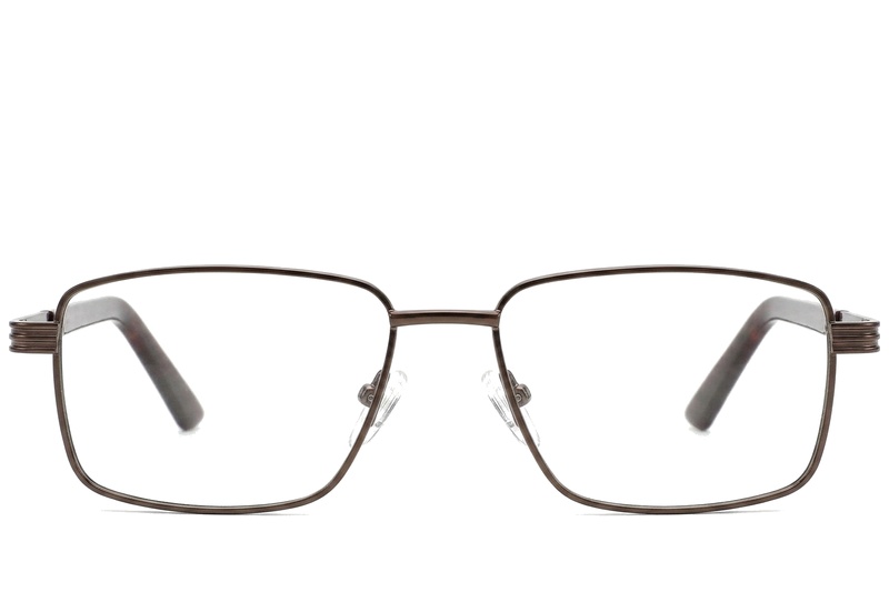 BS2012-0999_Brown_Rectangular_Metal_Glasses_corner-front