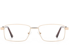 BS2012-1000_Golden_Rectangular_Metal_Glasses_front