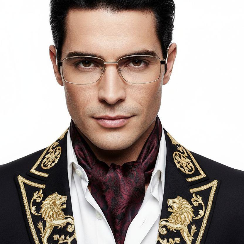 bs2012-1000_golden_rectangular_metal_glasses_model