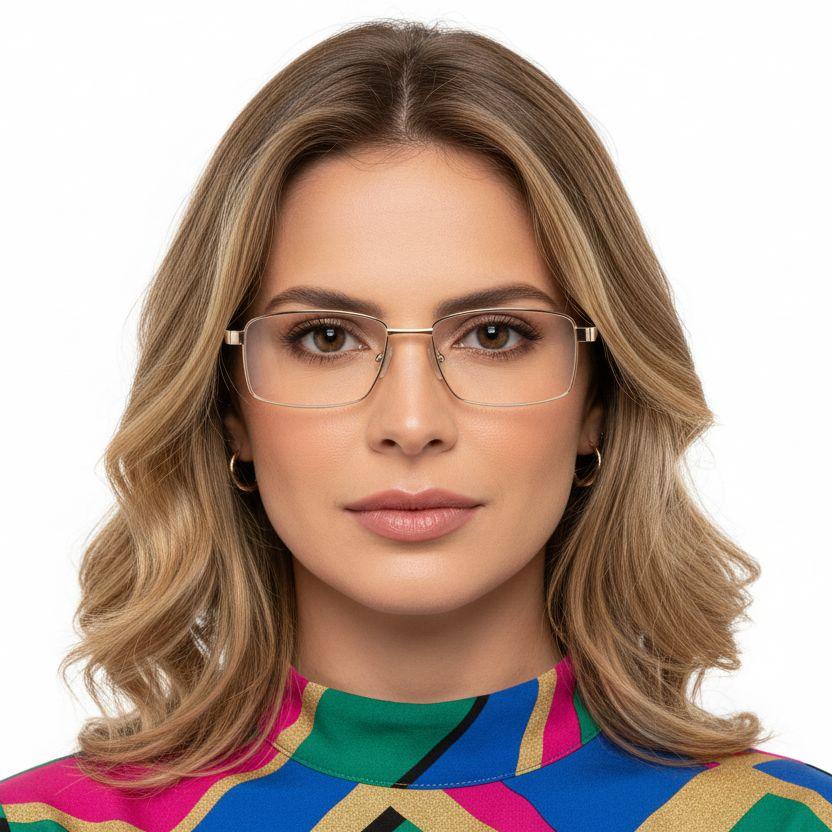 bs2012-1000_golden_rectangular_metal_glasses_model
