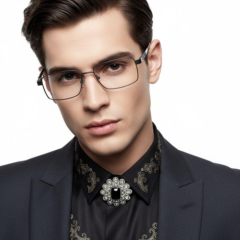 bs2012-1001_grey_rectangular_metal_glasses_model