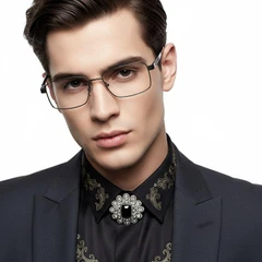 bs2012-1001_grey_rectangular_metal_glasses_model