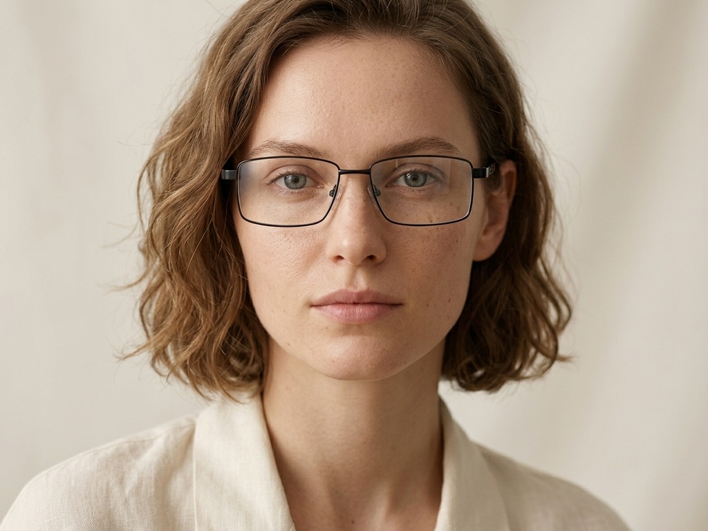 BS2012-1002_Black_Rectangular_Metal_Glasses_corner-tryon_female