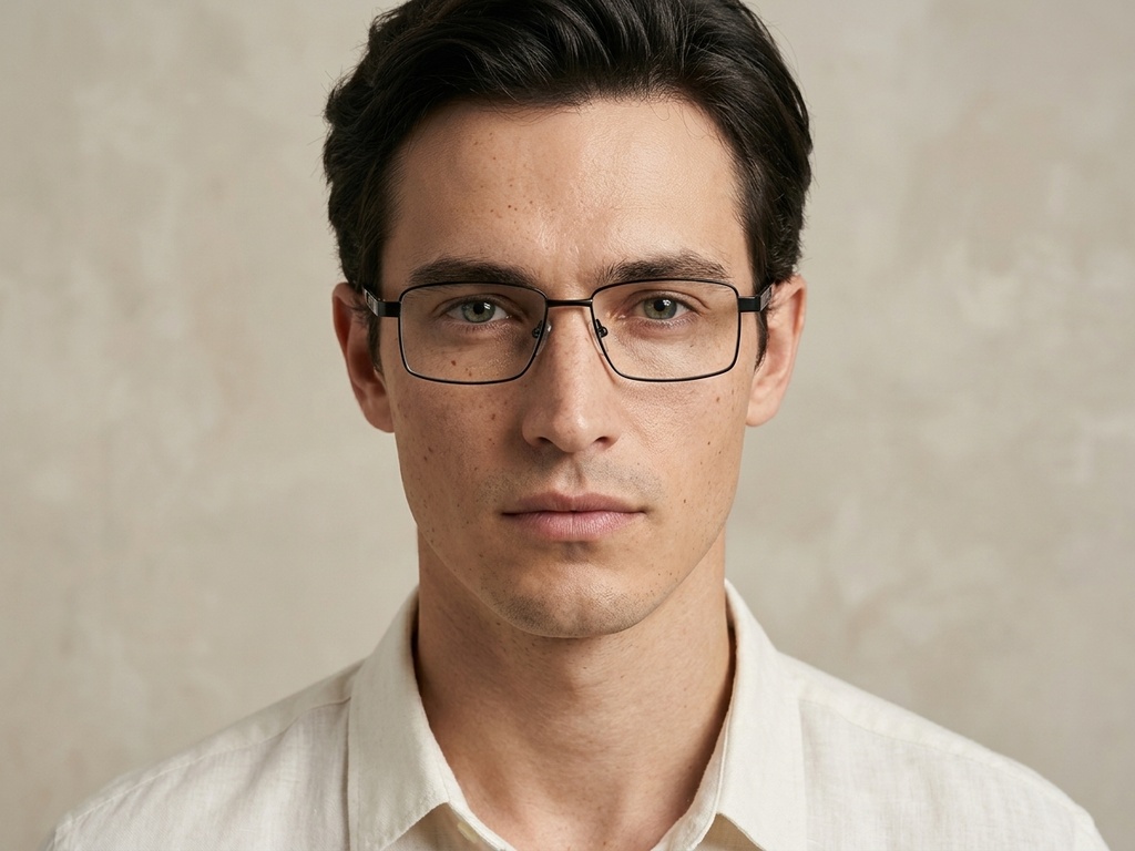 BS2012-1002_Black_Rectangular_Metal_Glasses_corner-tryon_male