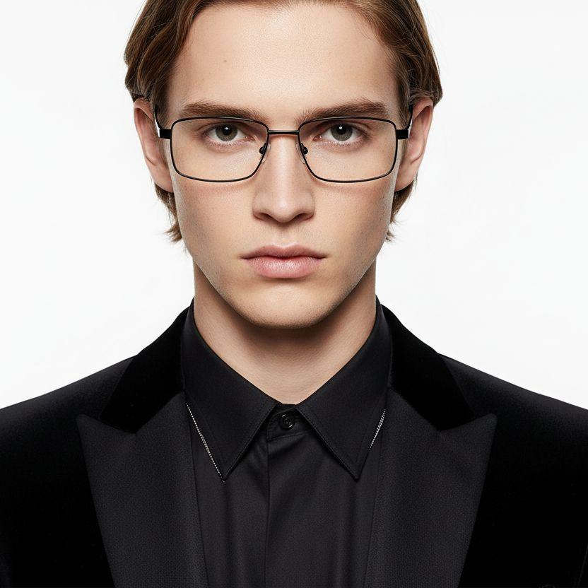bs2012-1002_black_rectangular_metal_glasses_model