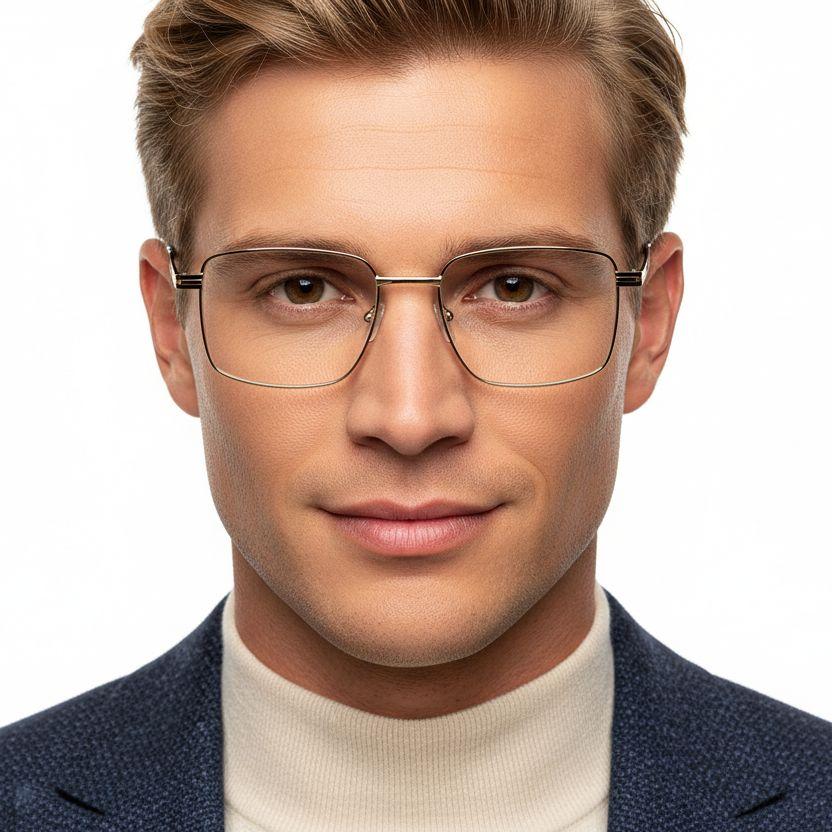bs2012-1005_golden_rectangular_metal_glasses_model
