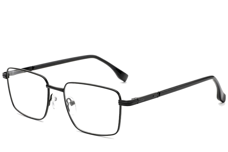 BS2012-1007_Black_Rectangular_Metal_Glasses_corner-front