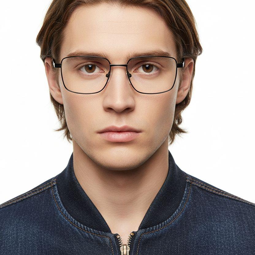 bs2012-1007_black_rectangular_metal_glasses_model