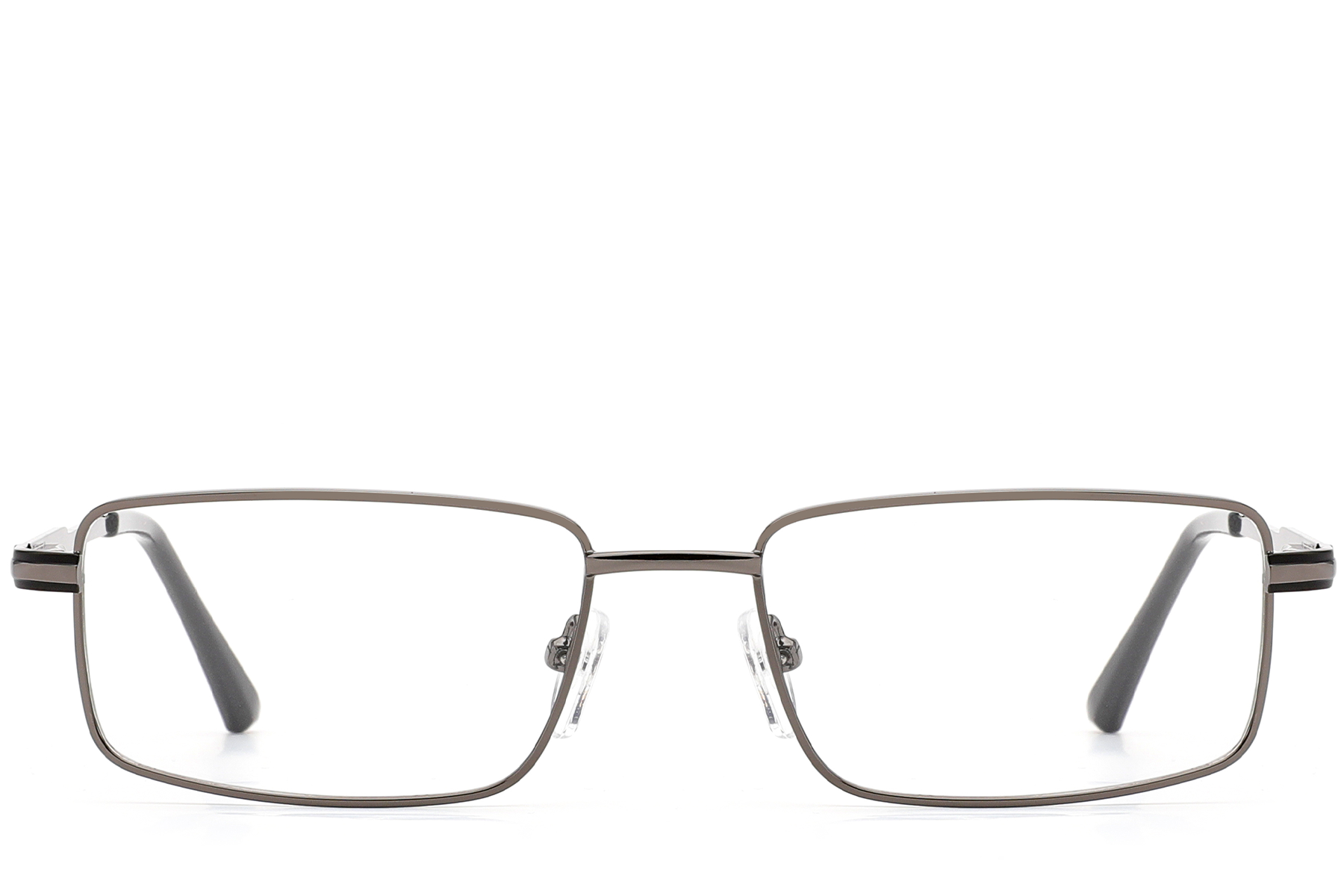 BS2012-1011_Brown_Rectangular_Metal_Glasses_front