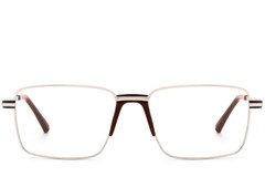 BS2012-1012_Golden_Rectangular_Metal_Glasses_front