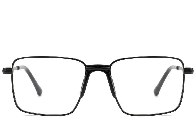 BS2012-1014_Black_Rectangular_Metal_Glasses_corner-front