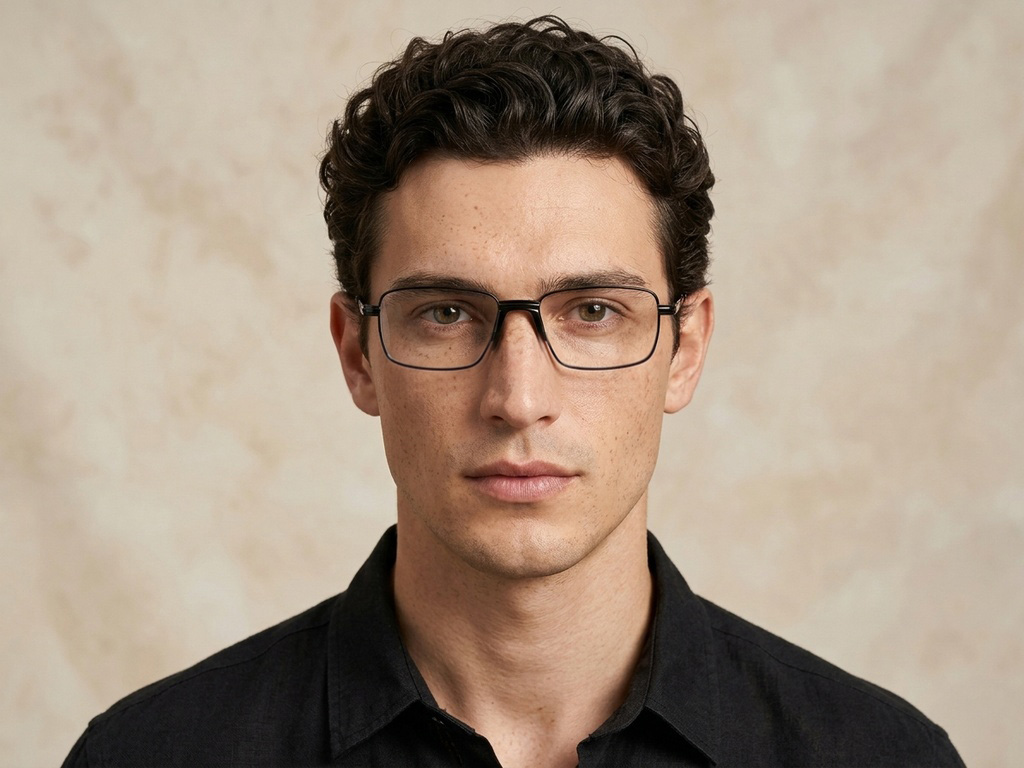 BS2012-1014_Black_Rectangular_Metal_Glasses_corner-tryon_male