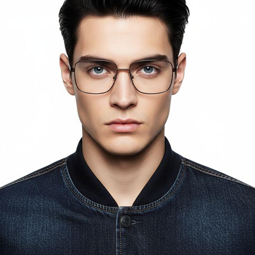 bs2012-1024_brown_rectangular_metal_glasses_model