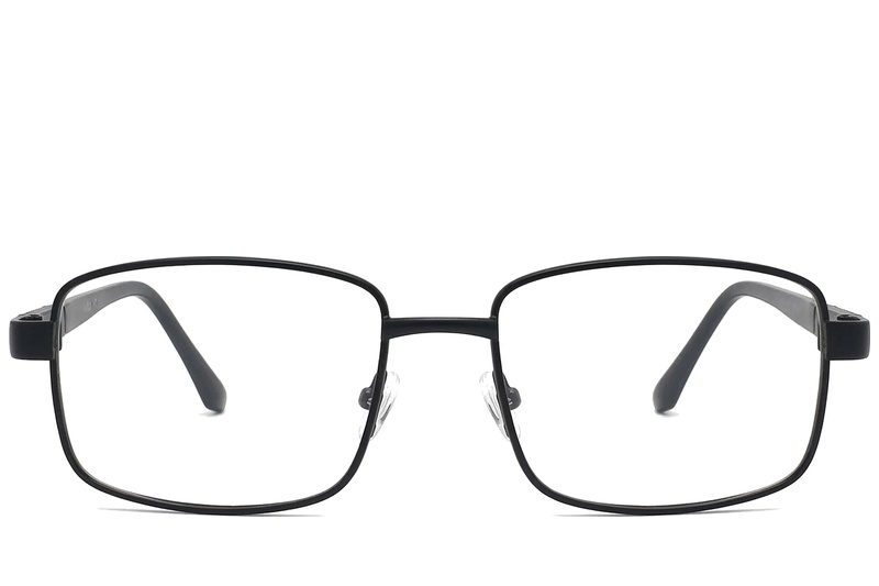 BS2012-1034_Black_Rectangular_Metal_Glasses_corner-front