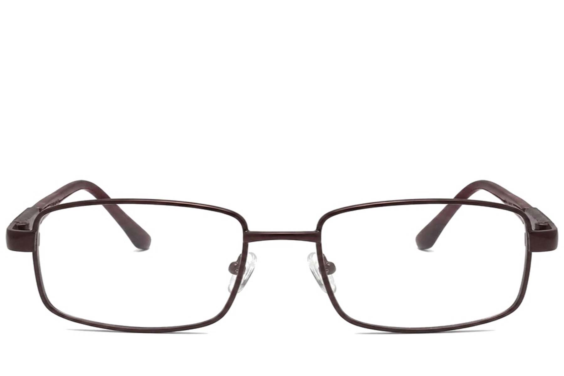 BS2012-1035_Brown_Rectangular_Metal_Glasses_corner-front