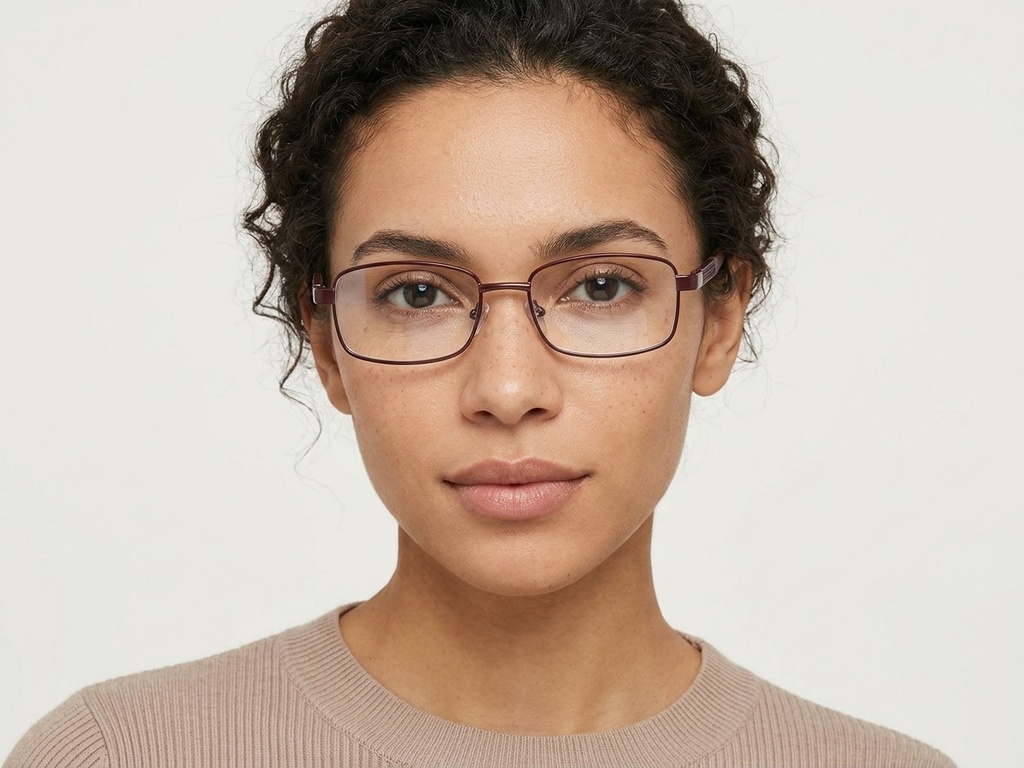 BS2012-1035_Brown_Rectangular_Metal_Glasses_corner-tryon_female