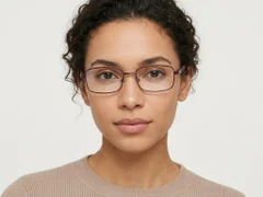 BS2012-1035_Brown_Rectangular_Metal_Glasses_corner-tryon_female