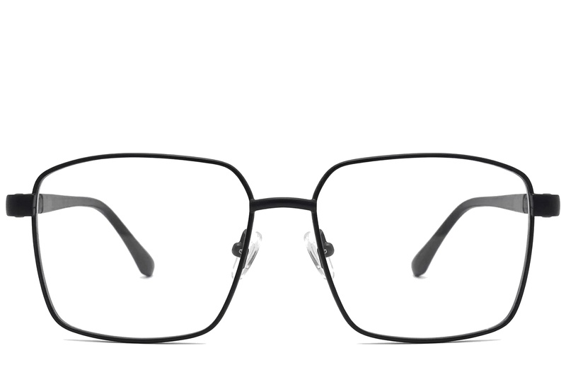 BS2012-1040_Black_Rectangular_Metal_Glasses_corner-front