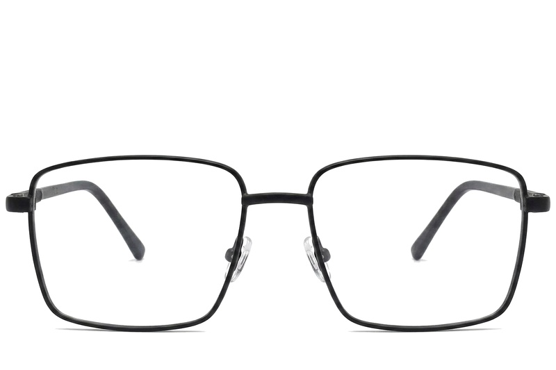 BS2012-1045_Black_Rectangular_Metal_Glasses_corner-front
