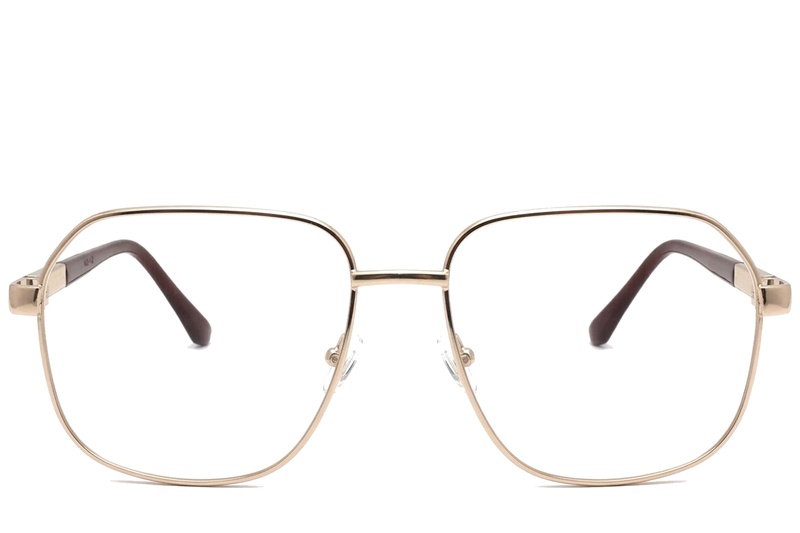 BS2012-1049_Golden_Rectangular_Metal_Glasses_corner-front