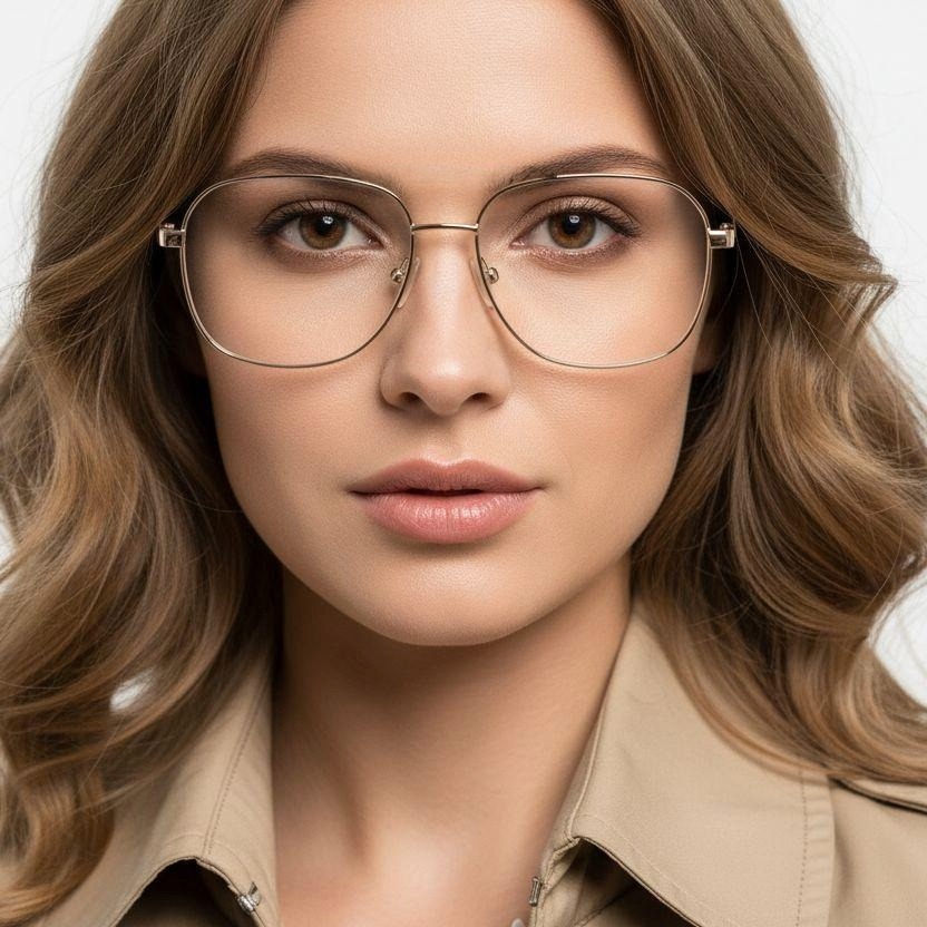 BS2012-1049_Golden_Rectangular_Metal_Glasses_model