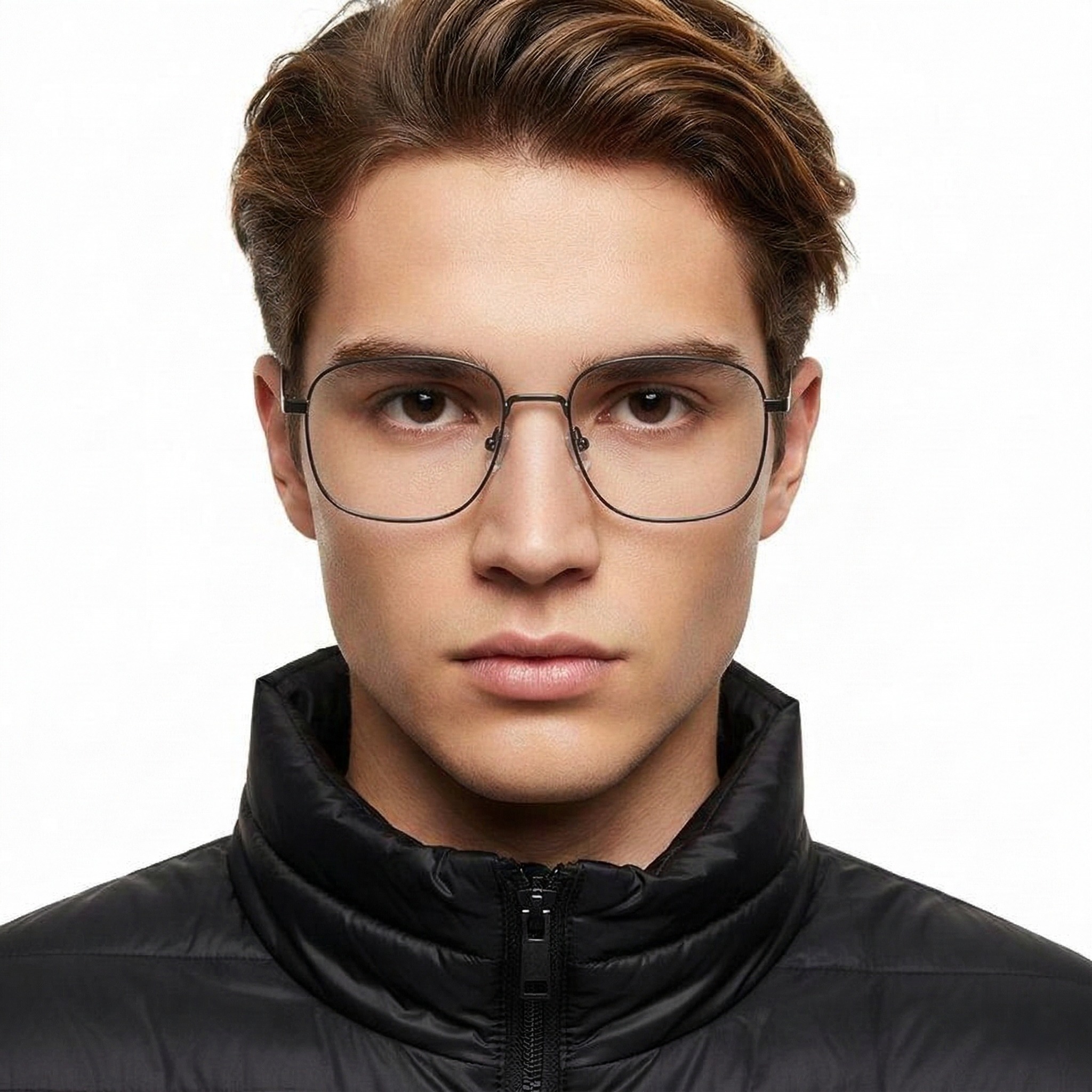 BS2012-1050_Black_Rectangular_Metal_Glasses_model
