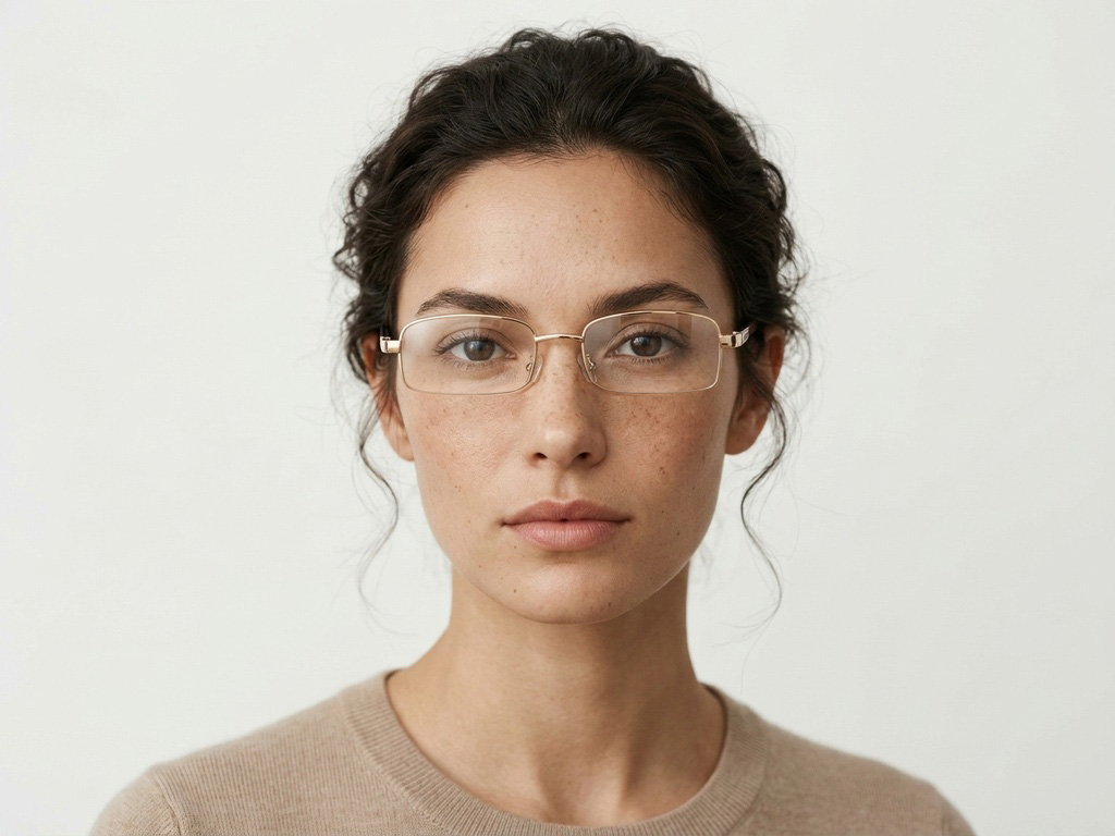 BS2012-1054_Golden_Rectangular_Metal_Glasses_corner-tryon_female