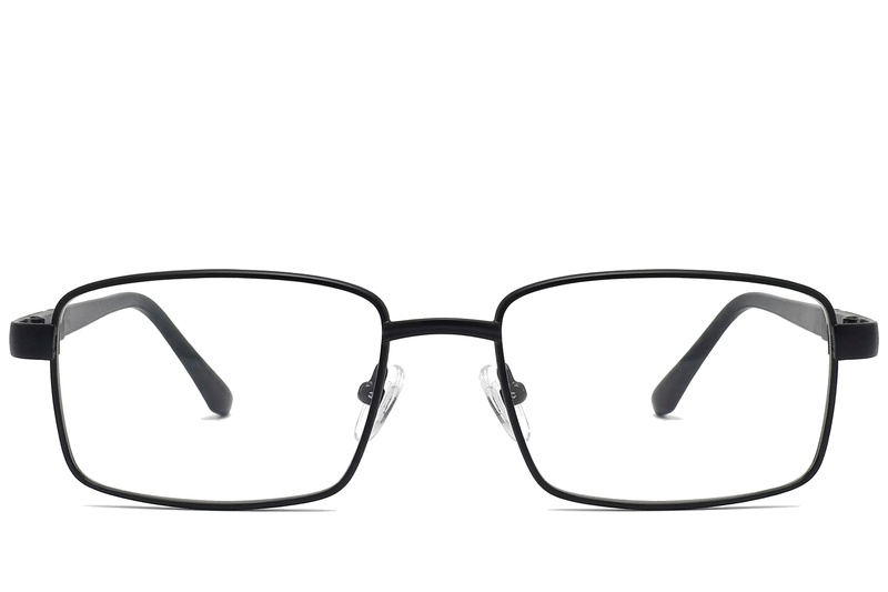 BS2012-1055_Black_Rectangular_Metal_Glasses_corner-front