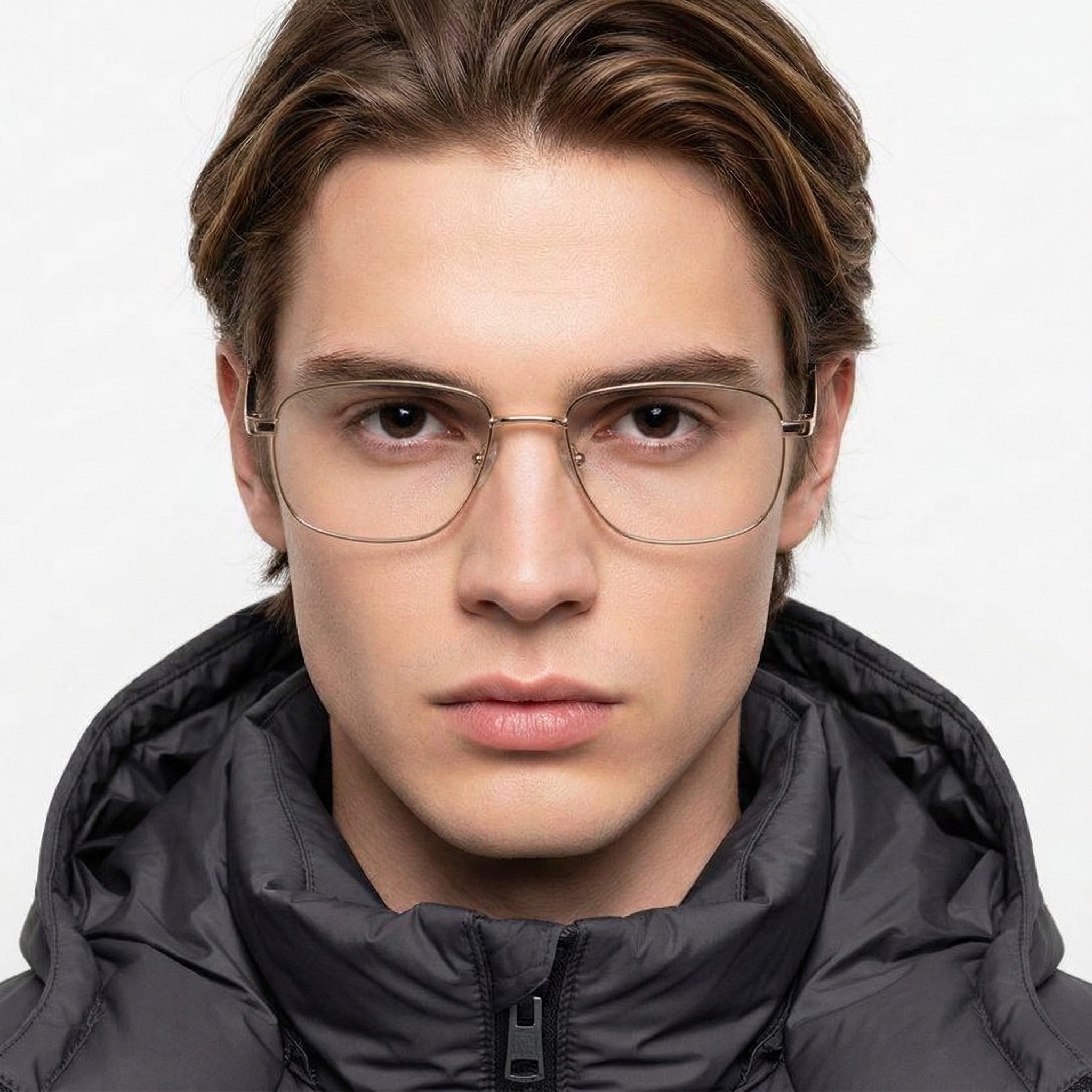 bs2012-1060_golden_rectangular_metal_glasses_model