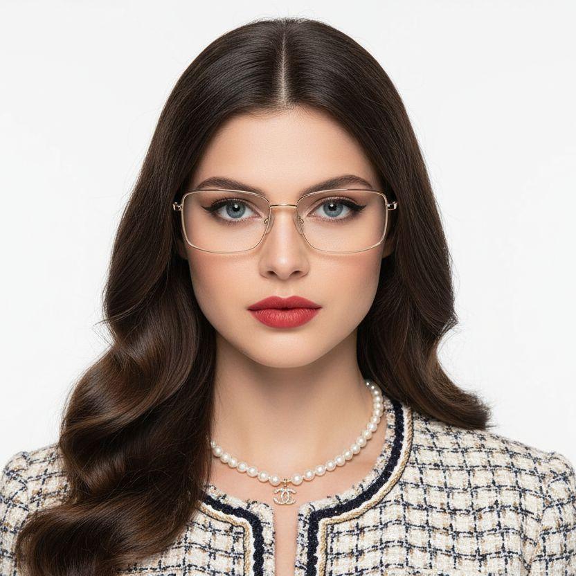 bs2012-1060_golden_rectangular_metal_glasses_model