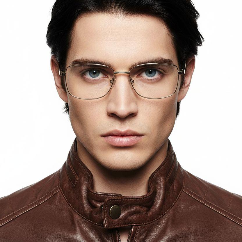 bs2012-1066_golden_rectangular_metal_glasses_model