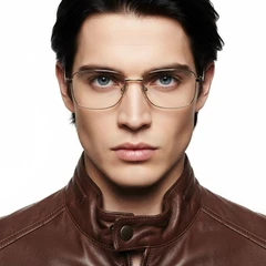 bs2012-1066_golden_rectangular_metal_glasses_model