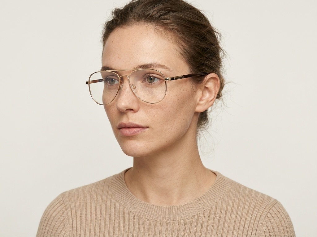 BS2012-1077_Golden_Aviator_Metal_Glasses_corner-tryon_female