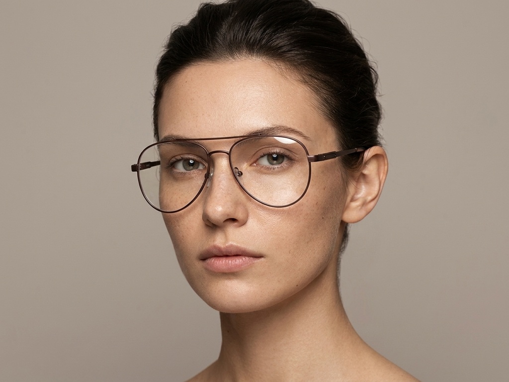 BS2012-1079_Brown_Aviator_Metal_Glasses_corner-tryon_female