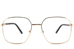 BS2012-1082_Golden_Rectangular_Metal_Glasses_front