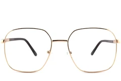 BS2012-1082_Golden_Rectangular_Metal_Glasses_front
