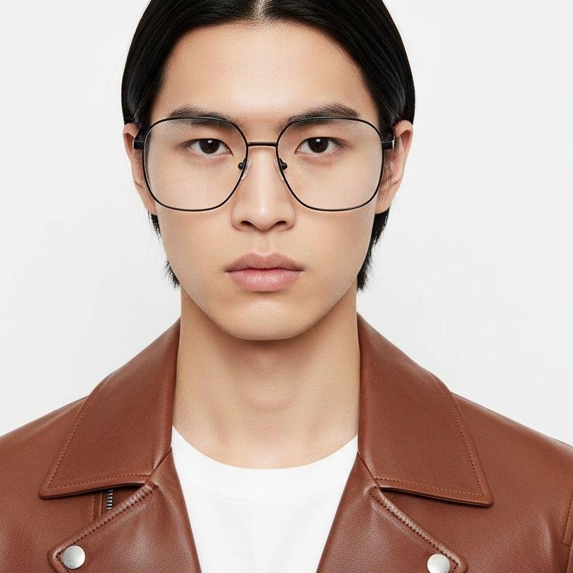 BS2012-1083_Black_Rectangular_Metal_Glasses_model