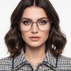 bs2012-1084_brown_rectangular_metal_glasses_model