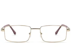 BS2012-1108_Golden_Rectangular_Metal_Glasses_front