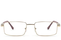BS2012-1108_Golden_Rectangular_Metal_Glasses_front