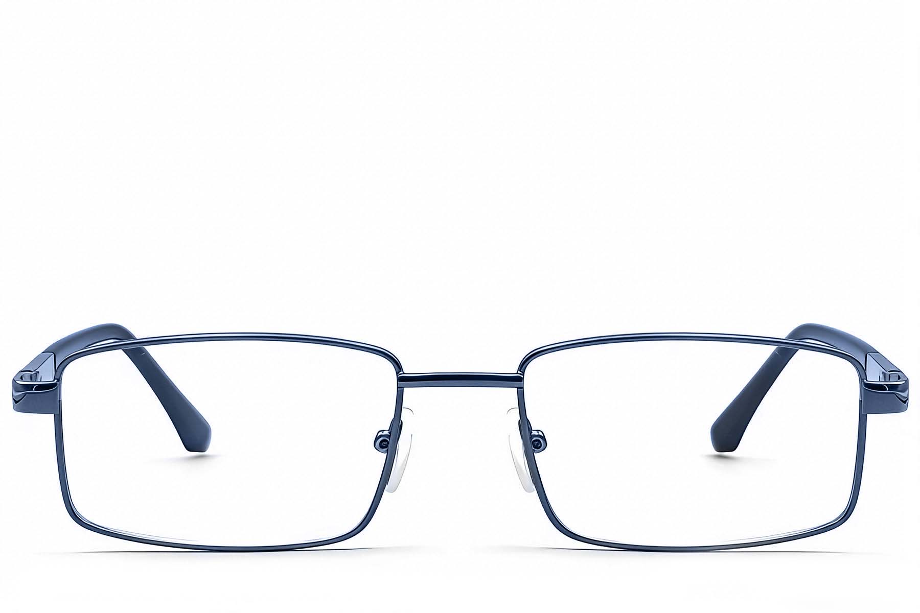 BS2012-1111_Blue_Rectangular_Metal_Glasses_front