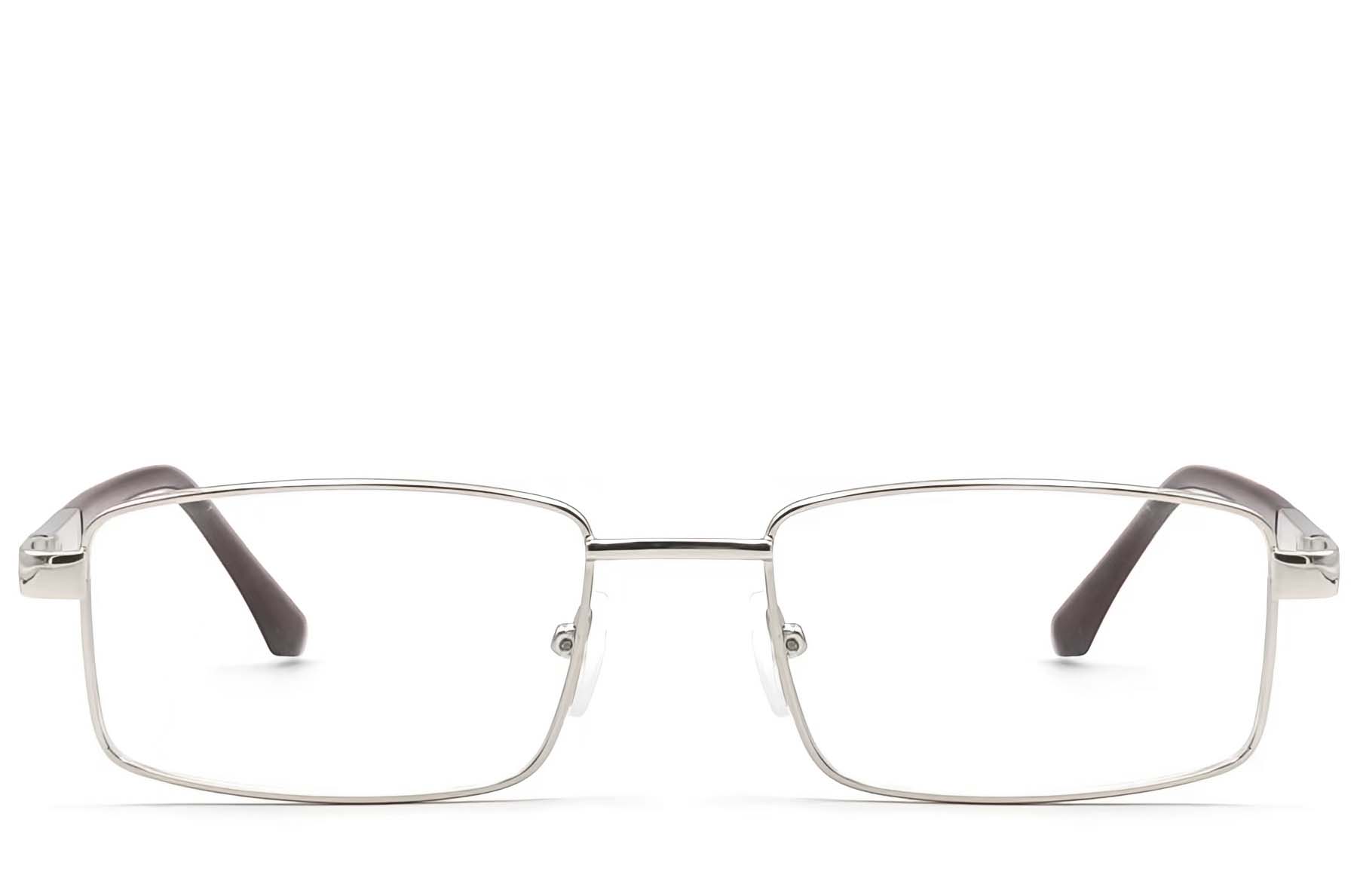 BS2012-1113_Silver_Rectangular_Metal_Glasses_front